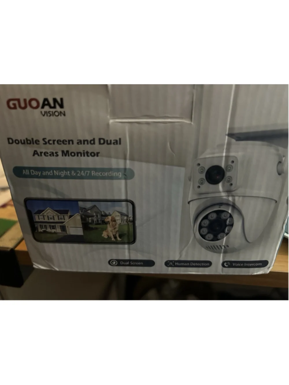 Guoan Vison Double Screen & Dual Area Monitor White Open box